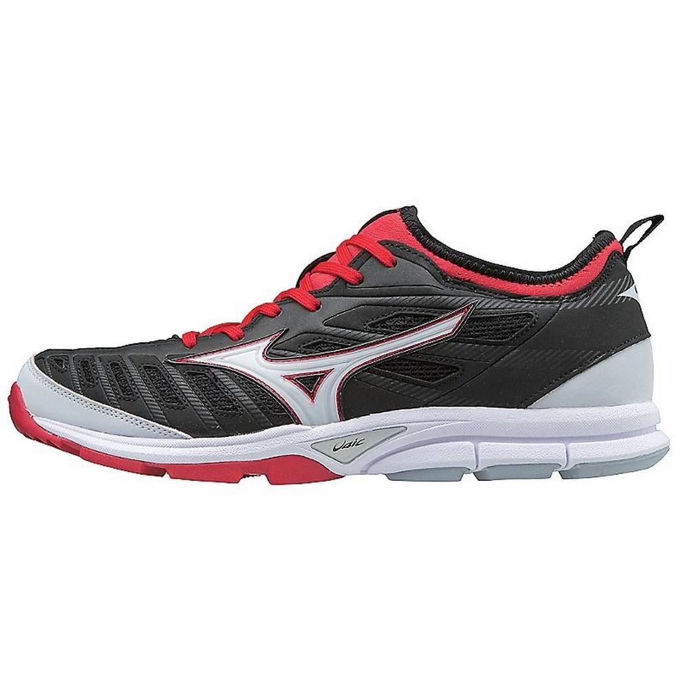 Scarpe Baseball Mizuno Player’s Trainer 2 Turf Uomo - Nere/Rosse - 45738-DYLN